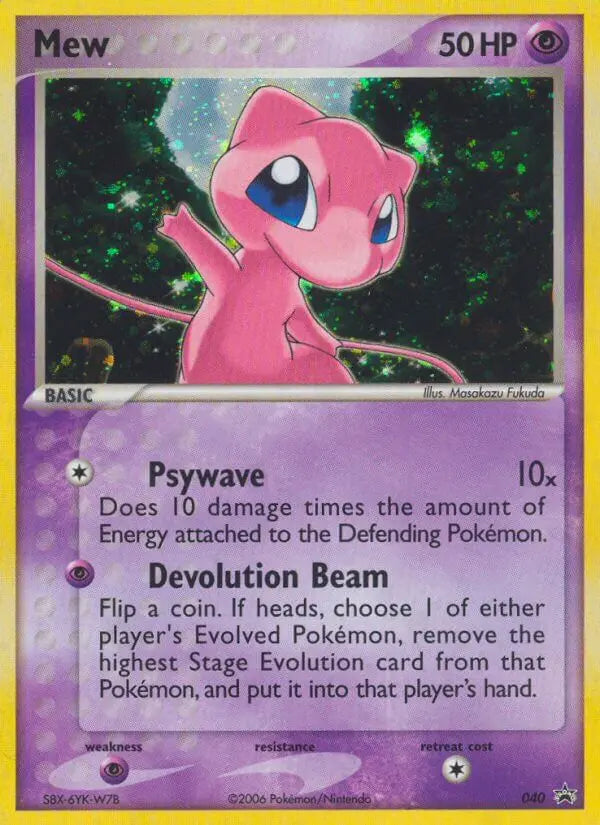 Mew 40 Nintendo Black Star Promos Pokesingles
