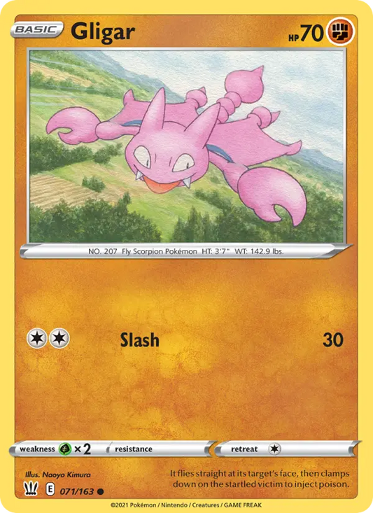 Gligar 71 Battle Styles Pokesingles