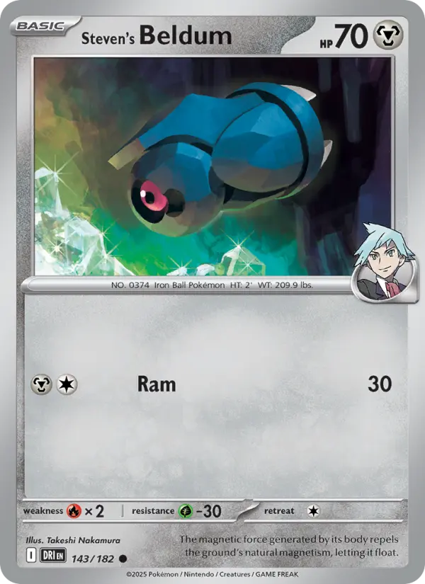 Steven's Beldum 143 Destined Rivals Pokesingles