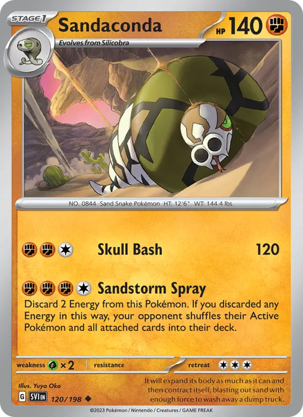 Sandaconda 120 Scarlet & Violet Pokesingles