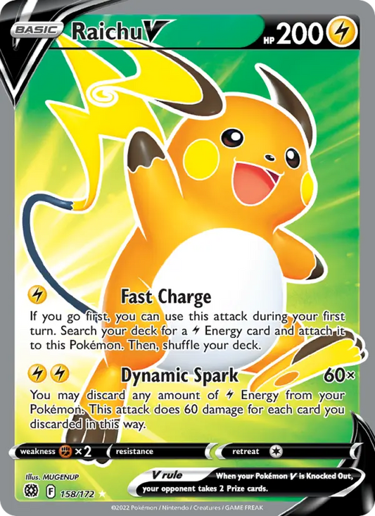 Raichu V 158 Brilliant Stars Pokesingles