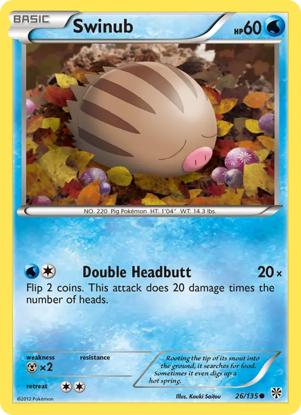 Swinub 26 Plasma Storm Pokesingles