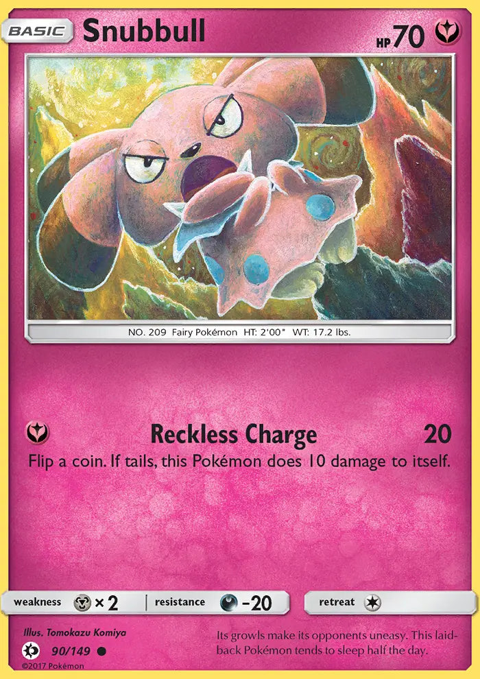 Snubbull 90 Sun & Moon Pokesingles