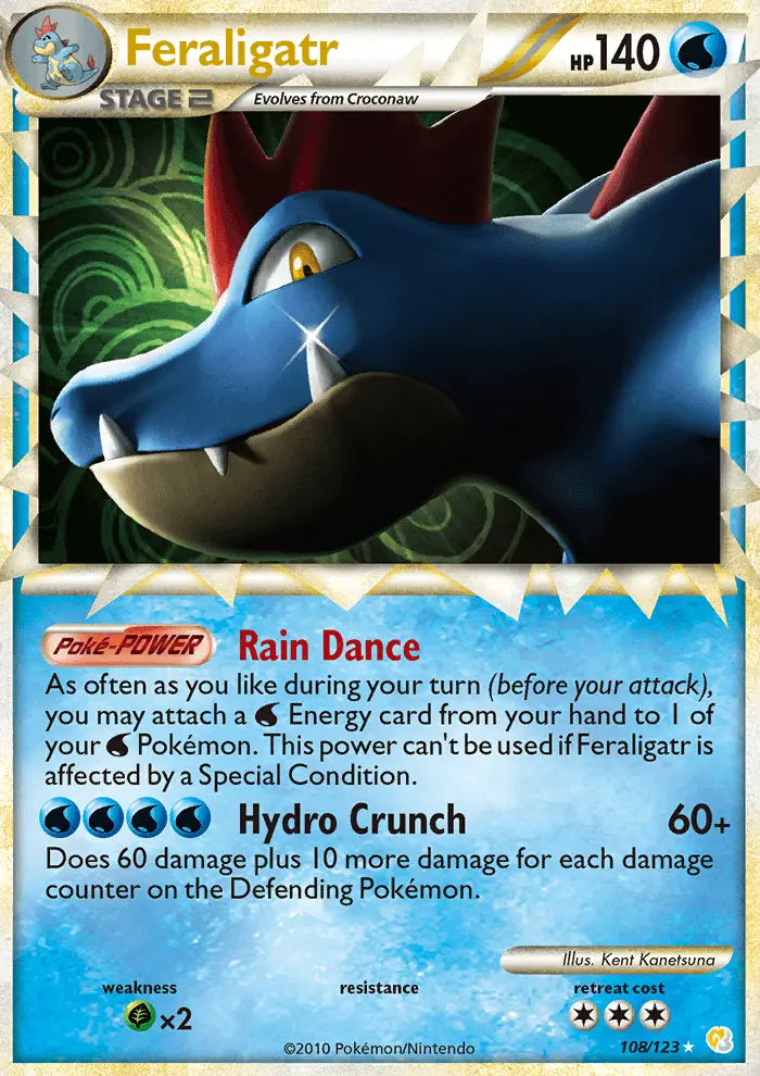Feraligatr 108 HeartGold SoulSilver Pokesingles