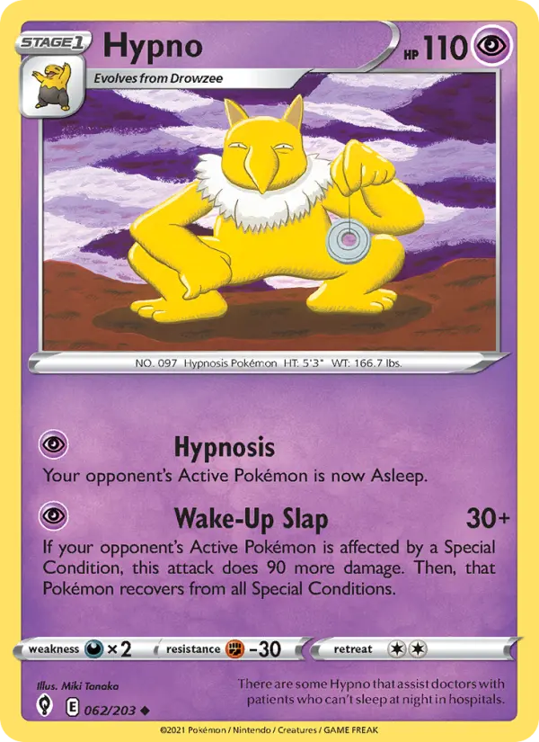 Hypno 62 Evolving Skies Pokesingles