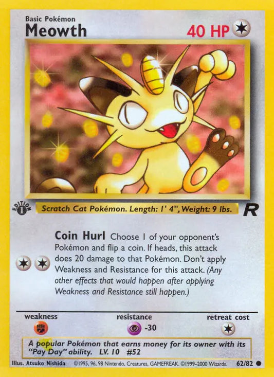 Meowth 62 Team Rocket Pokesingles