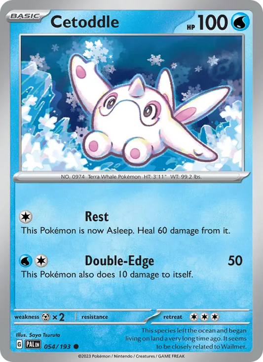 Cetoddle 54 Paldea Evolved Pokesingles