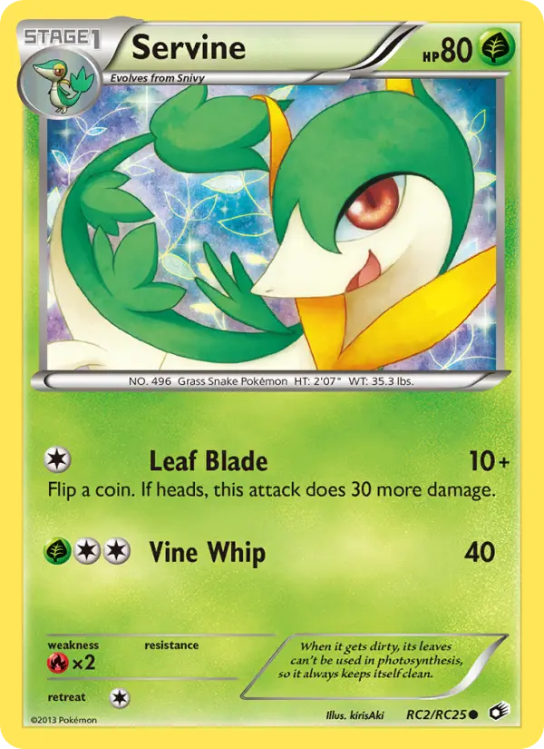 Servine RC2 Legendary Treasures Pokesingles