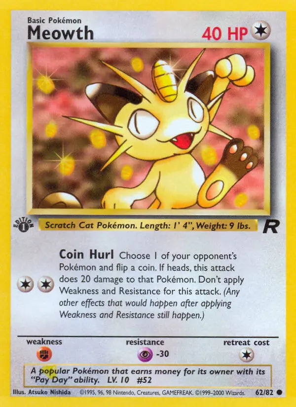 Meowth 62 Team Rocket Pokesingles