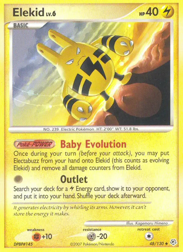 Elekid 48 Diamond & Pearl Pokesingles