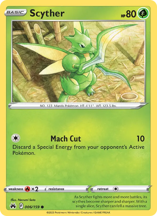Scyther 6 Crown Zenith Pokesingles