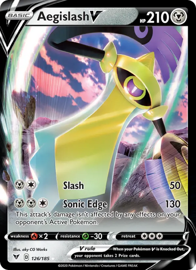 Aegislash V 126 Vivid Voltage Pokesingles