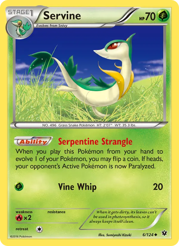 Servine 6 Fates Collide Pokesingles