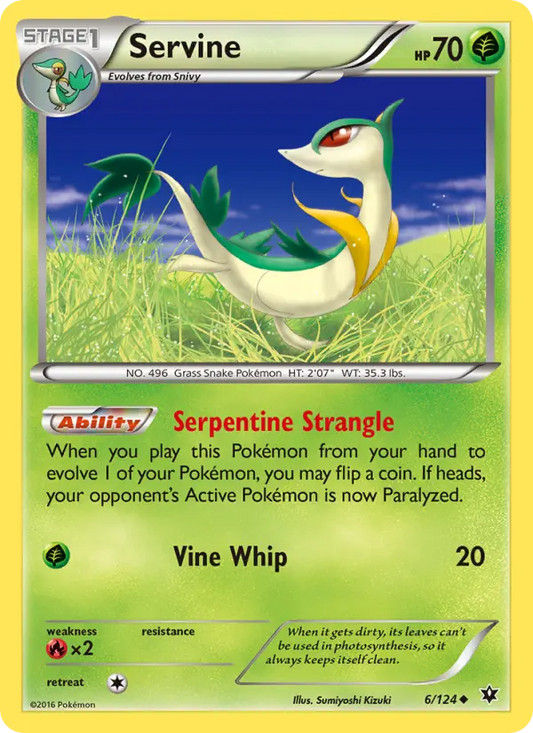 Servine 6 Fates Collide Pokesingles