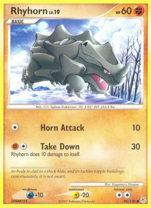 Rhyhorn 95 Diamond & Pearl Pokesingles