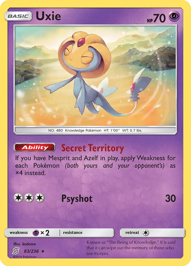 Uxie 83 Unified Minds Pokesingles