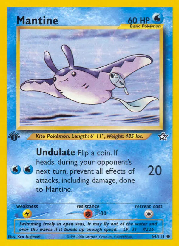 Mantine 64 Neo Genesis Pokesingles
