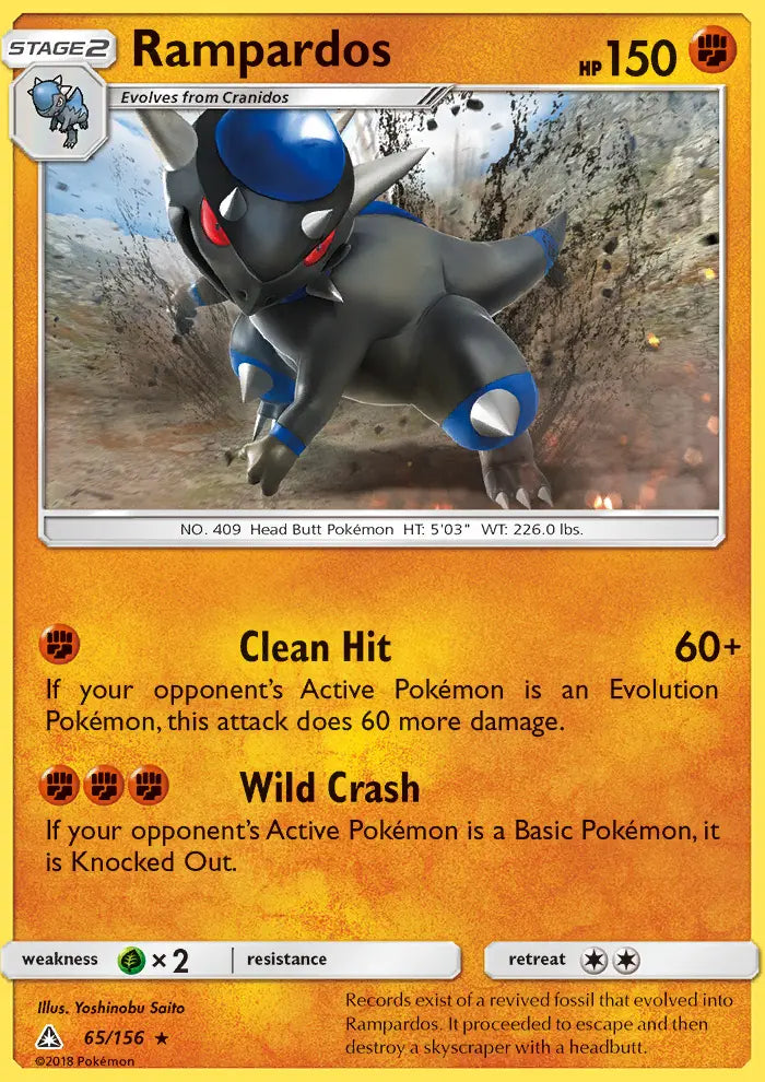 Rampardos 65 Ultra Prism Pokesingles