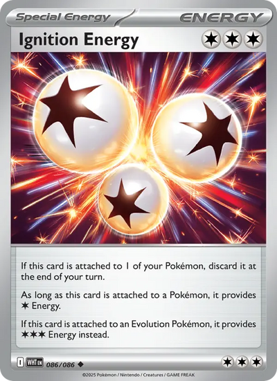 Ignition Energy 86 White Flare Pokesingles