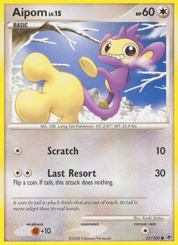 Aipom 51 Majestic Dawn Pokesingles
