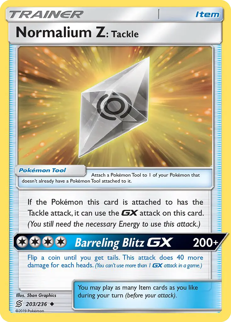 Normalium Z: Tackle 203 Unified Minds Pokesingles
