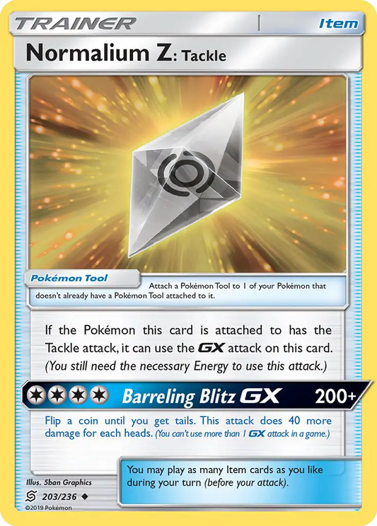 Normalium Z: Tackle 203 Unified Minds Pokesingles