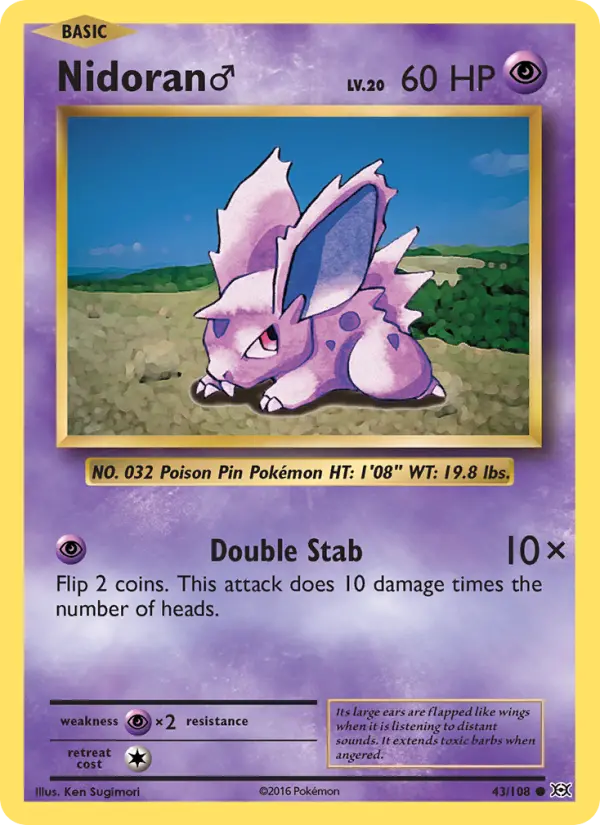 Nidoran♂ 43 Evolutions Pokesingles
