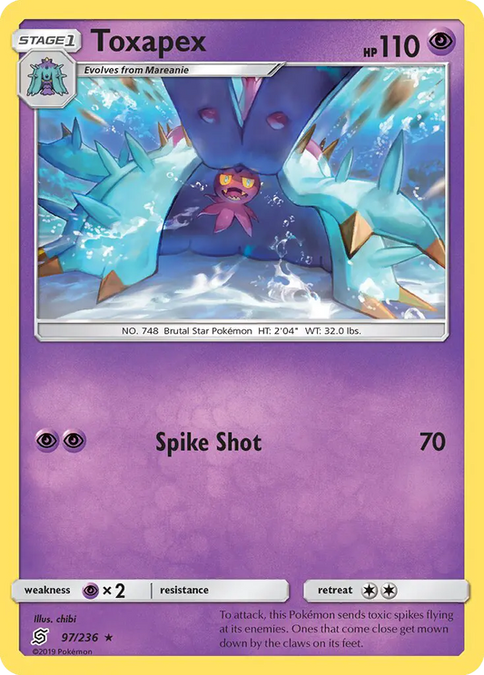Toxapex 97 Unified Minds Pokesingles