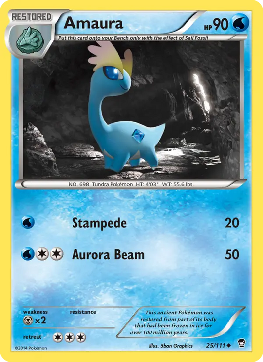 Amaura 25 Furious Fists Pokesingles