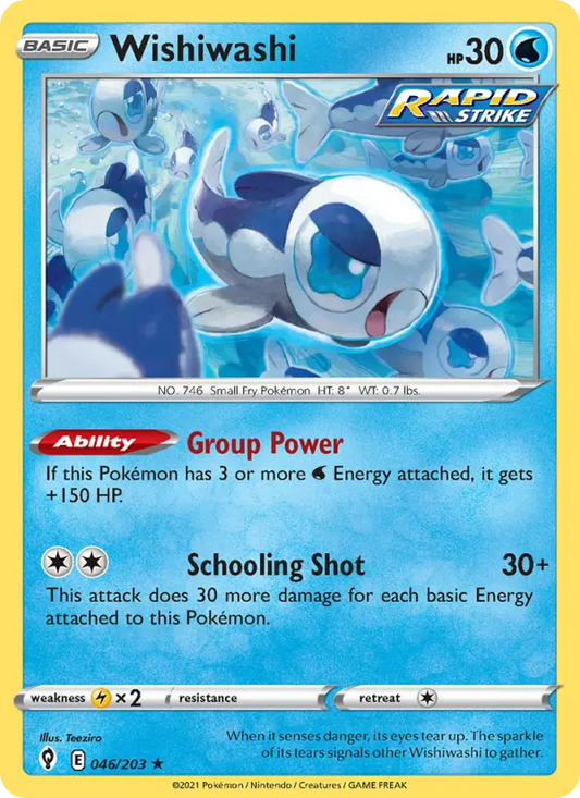 Wishiwashi 46 Evolving Skies Pokesingles