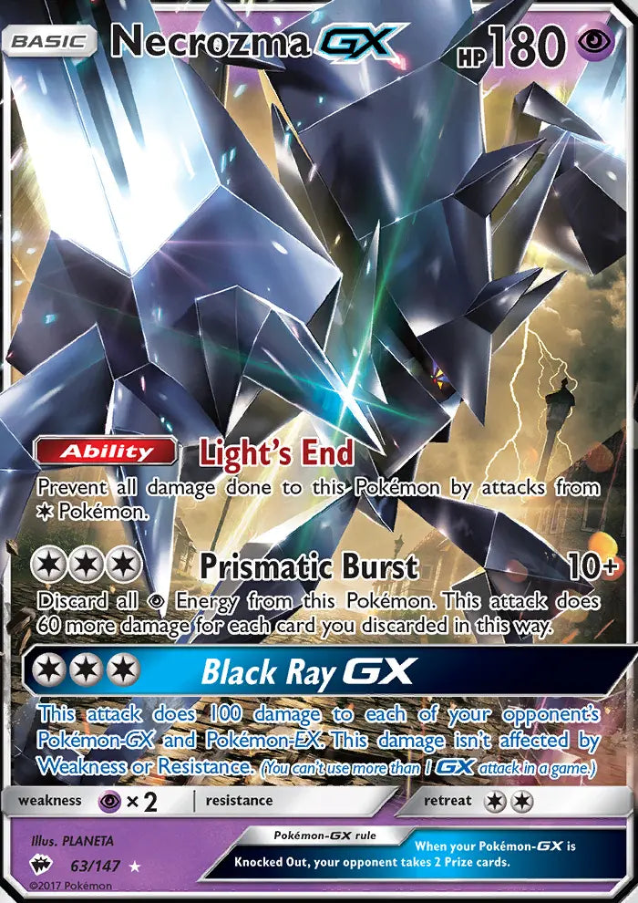 Necrozma GX 63 Burning Shadows Pokesingles