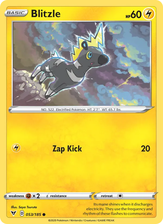 Blitzle 53 Vivid Voltage Pokesingles
