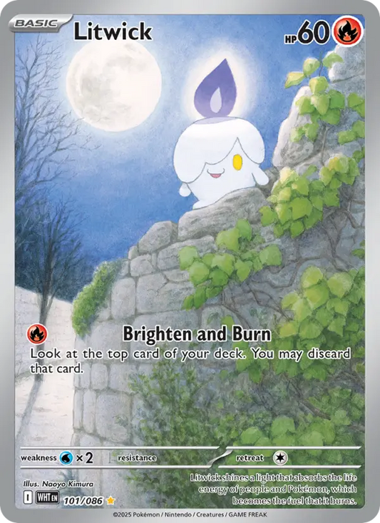 Litwick 101 White Flare Pokesingles