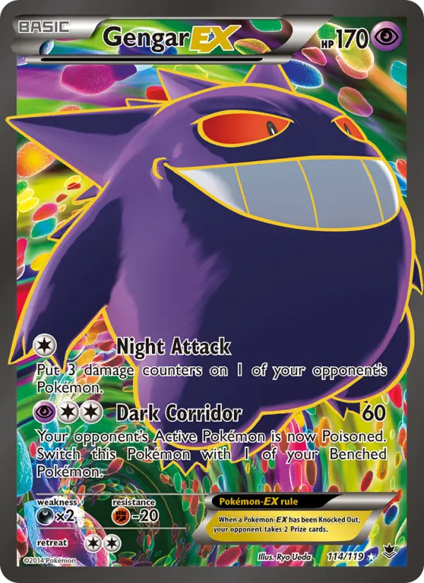 Gengar EX 114 Phantom Forces Pokesingles