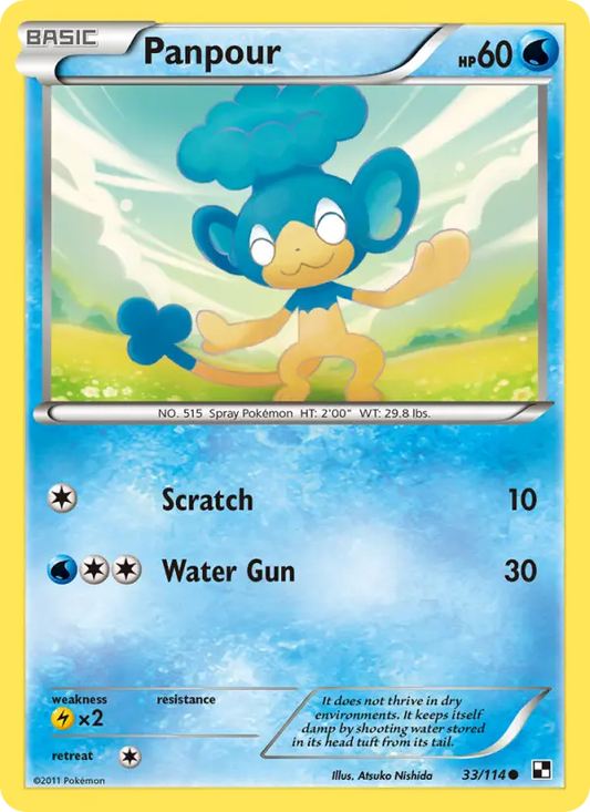 Panpour 33 Black & White Pokesingles