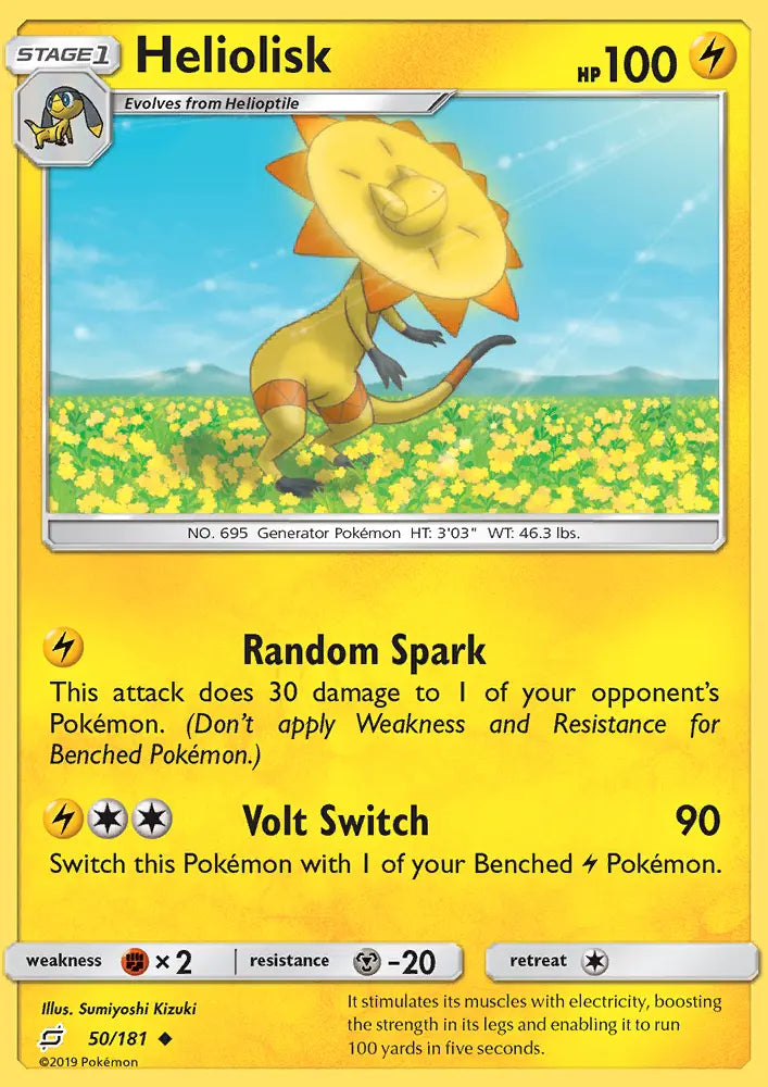 Heliolisk 50 Team Up Pokesingles
