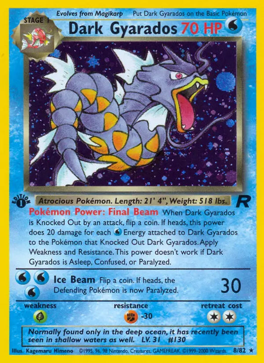 Dark Gyarados 8 Team Rocket Pokesingles