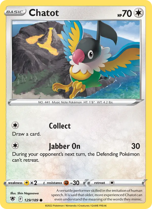 Chatot 129 Astral Radiance Pokesingles