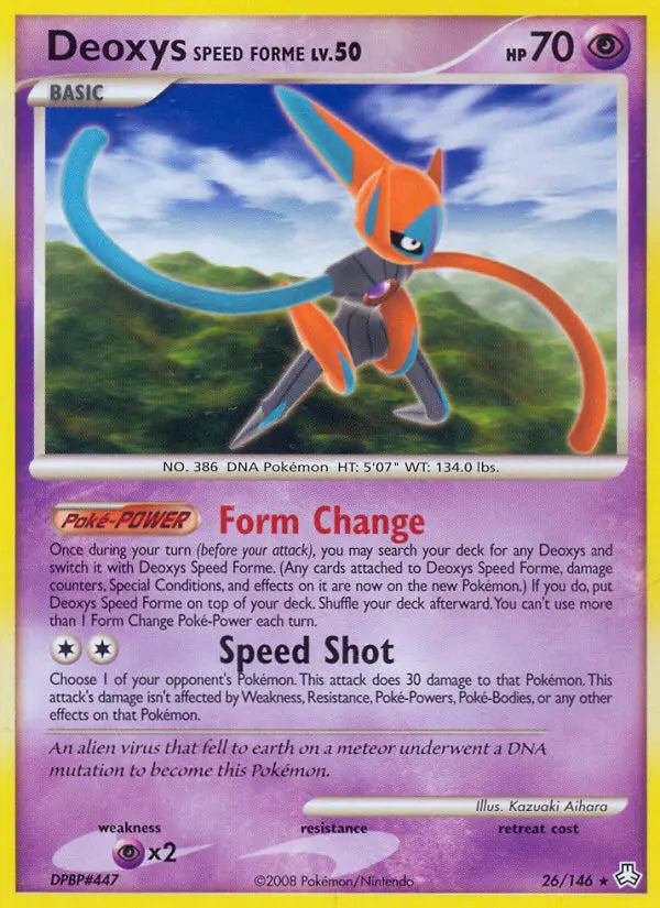 Deoxys Speed Forme 26 Legends Awakened Pokesingles