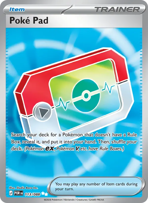 Poké Pad 113 Perfect Order Pokesingles