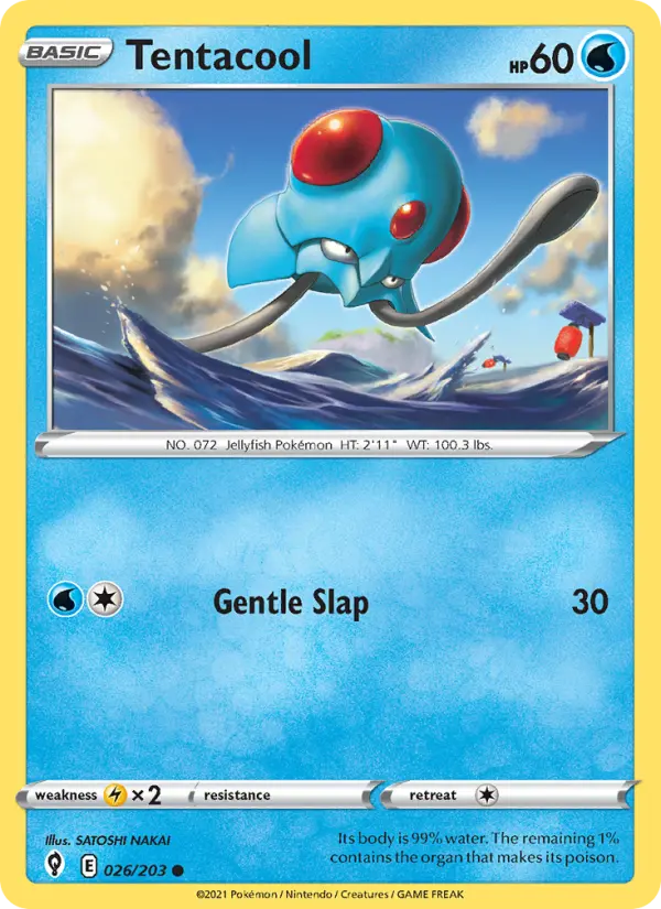 Tentacool 26 Evolving Skies Pokesingles