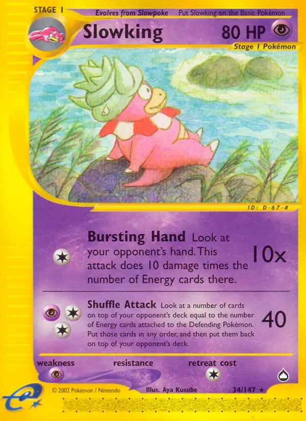 Slowking 34 Aquapolis Pokesingles