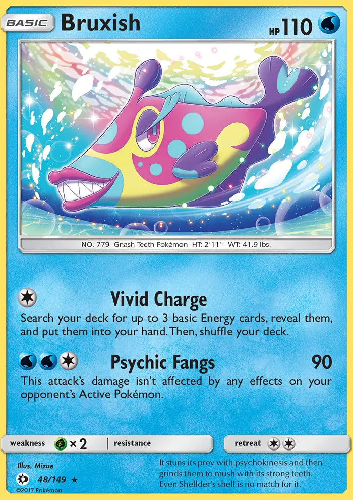 Bruxish 48 Sun & Moon Pokesingles