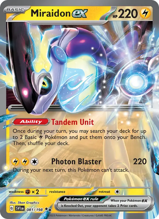Miraidon ex 81 Scarlet & Violet Pokesingles