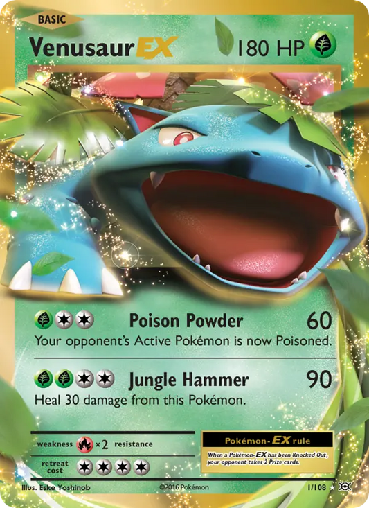 Venusaur EX 1 Evolutions Pokesingles