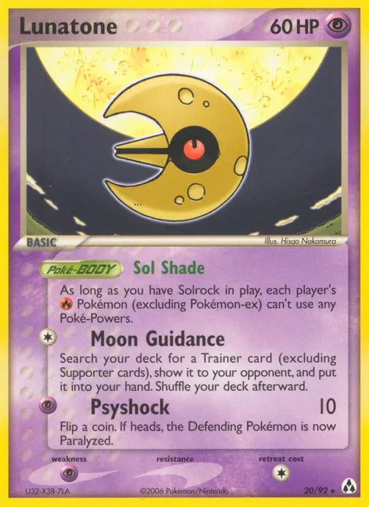 Lunatone 20 Legend Maker Pokesingles