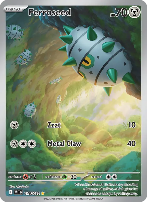 Ferroseed 148 White Flare Pokesingles