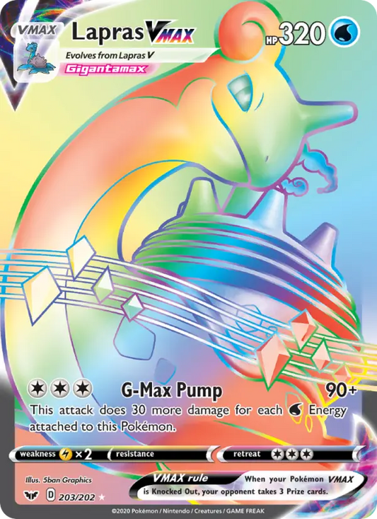 Lapras VMAX 203 Sword & Shield Pokesingles