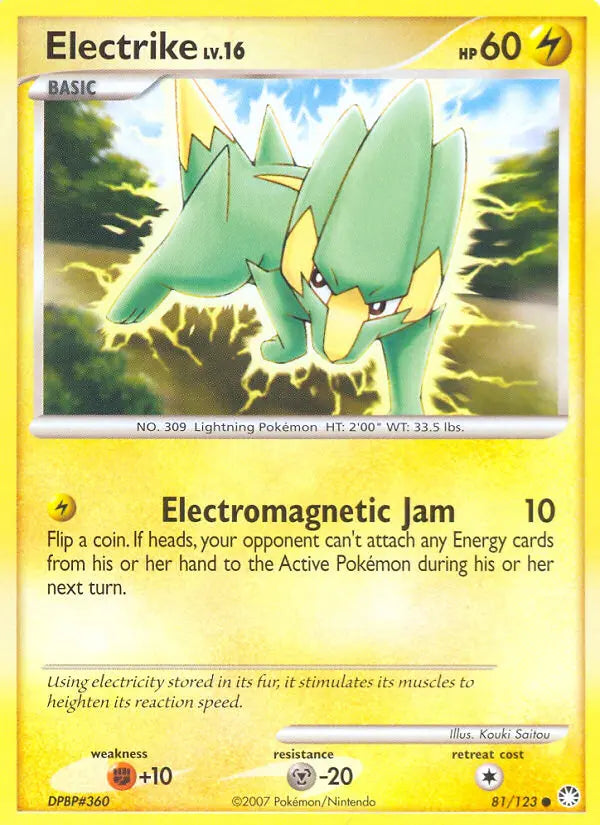 Electrike 81 Mysterious Treasures Pokesingles