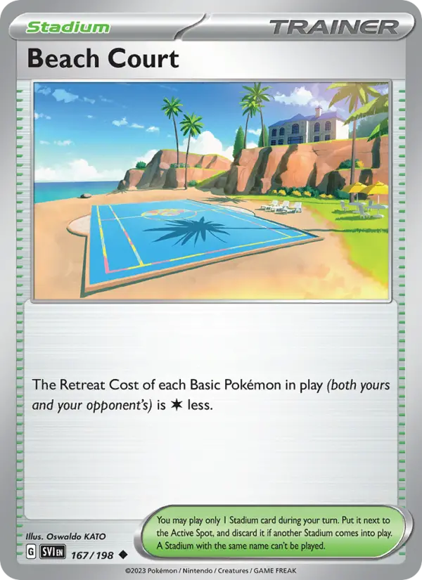 Beach Court 167 Scarlet & Violet Pokesingles